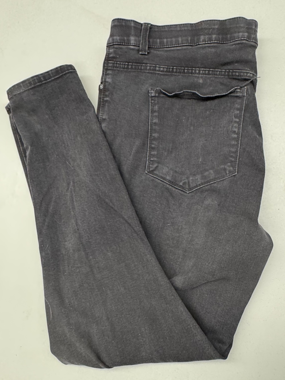 LuLaRoe Women's Skinny Jeans - Washed Black with Tummy control Size 40